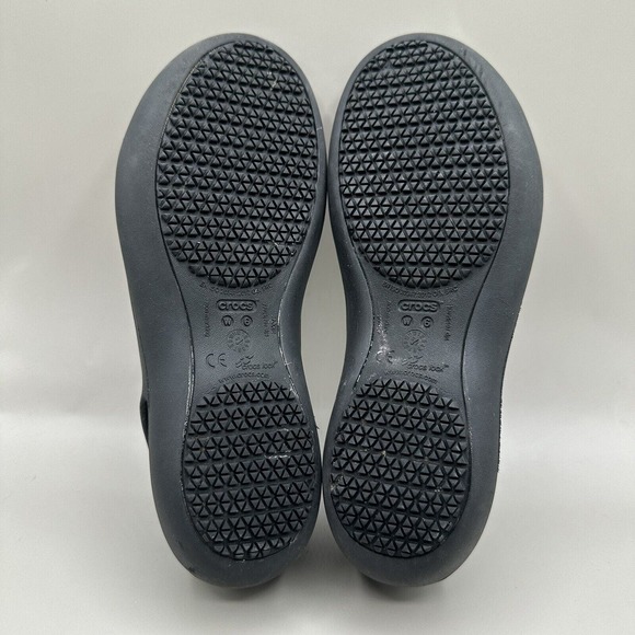 Crocs At Work Womens Kadee Black Slip Resistant Comfort Ballet Flat Size 6 - Picture 6 of 6